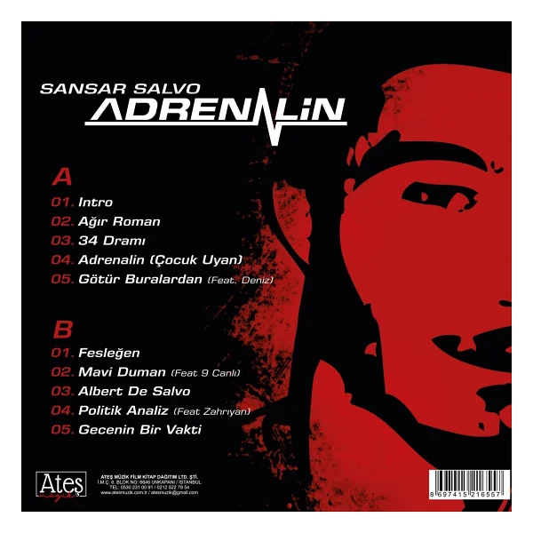 Sansar Salvo - Adrenalin Plak - Görsel 2