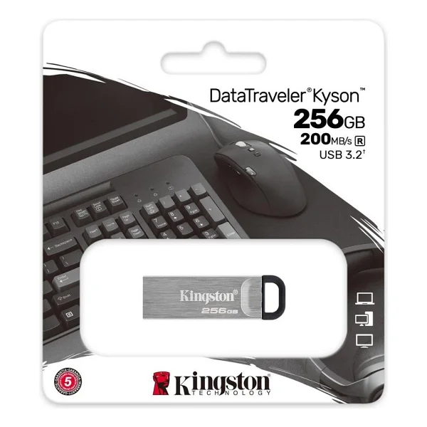 Kingston Datatraveler Kyson Dtkn/256gb 256 GB Flash Bellek - Görsel 7