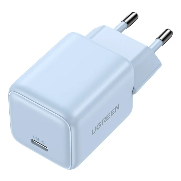 Ugreen Nexode 55555 20 W Type-C Mavi Hızlı Şarj Adaptörü - Görsel 4