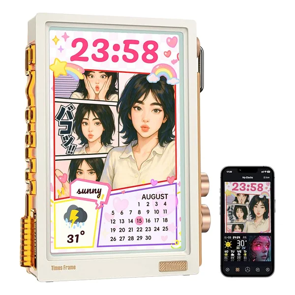Divoom Times Frame 10.1 Akıllı Kişiselleştirilebilir Dijital Çerçeve, 64gb Siyah - Görsel 9