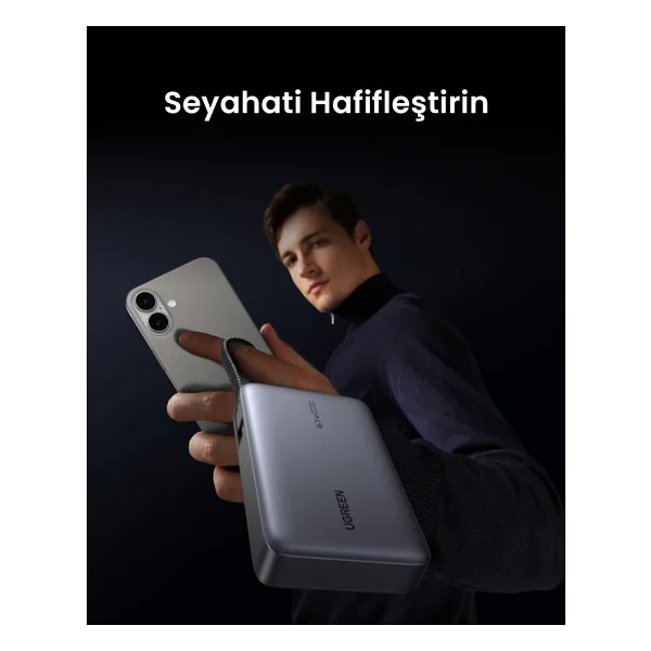 Ugreen Nexode 55996b 20000 mAh Hızlı Şarj Powerbank - Görsel 3
