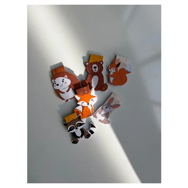 Tiny Stories Tr Mıknatıslı Kitap Ayracı - Hayvan Karakter Temalı 6 Adet -Magnetic Bookmark Page Marker - Görsel 2