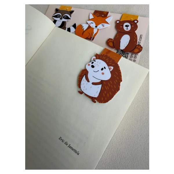 Tiny Stories Tr Mıknatıslı Kitap Ayracı - Hayvan Karakter Temalı 6 Adet -Magnetic Bookmark Page Marker - Görsel 3