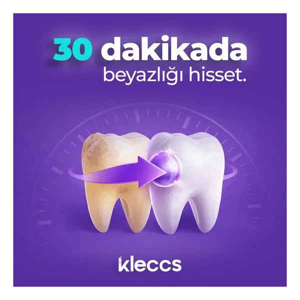 Kleccs Diş Beyazlatma Bandı, Hızlı Beyazlık, 14 Paket-28 Bant, Günlük Ve Bireysel Kullanıma Uygun - Görsel 4