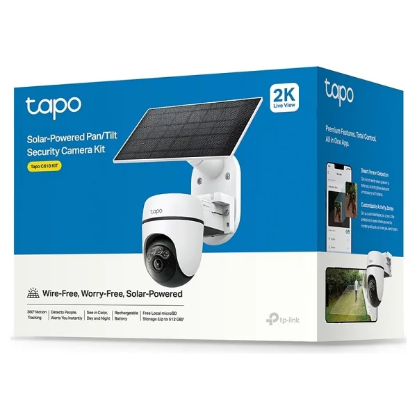 Tp-Link Tapo C610 2k 3 Mp Solar Güneş Enerjili Gece Görüşlü Wi-Fi Güvenlik Kamerası - Görsel 4