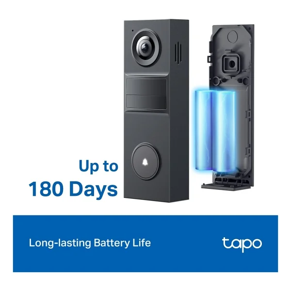 Tp-Link Tapo D205 Mini Akıllı Görüntülü Kapı Zili 2k Net Görüntü 160° Geniş Açı 180 Gün Pil Ömrü AI Kişi Algılama Iki Yönlü Ses Ip54 Hava Koşullarına Dayanıklı Bulut/Sd Kart Depoalama - Görsel 10