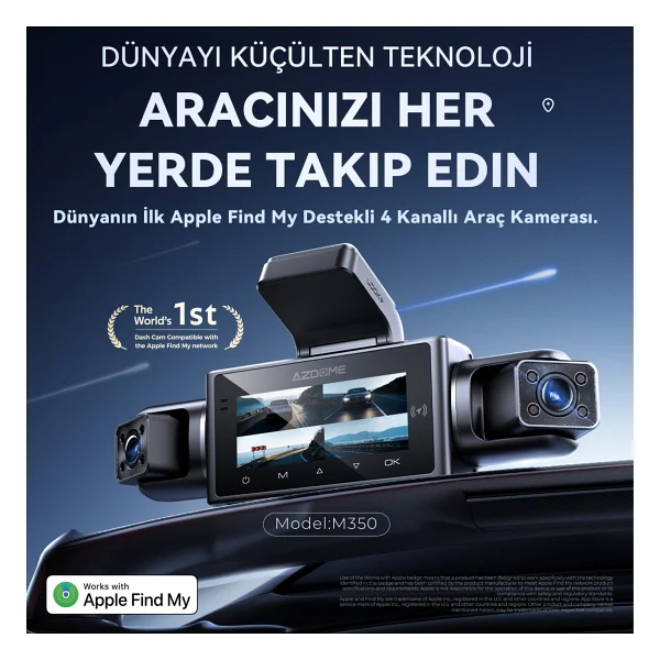 Azdome M350 4 Kameralı Araç Kamerası Seti - Görsel 2