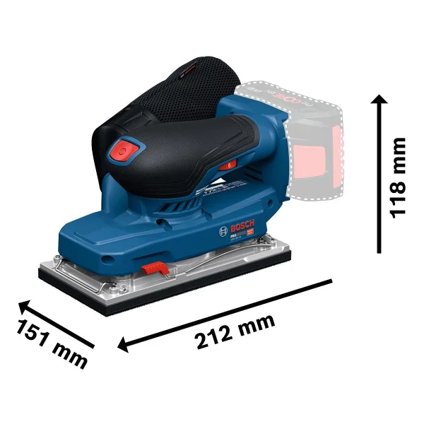 Bosch Gss 18v-18 Aküsüz Zımpara Makinesi - Görsel 2