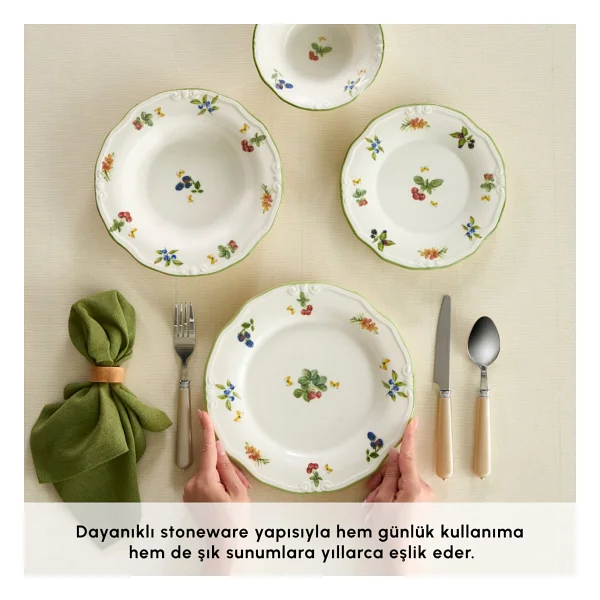 Karaca Majestic 24 Parça 6 Kişilik Yemek Takımı - Görsel 5