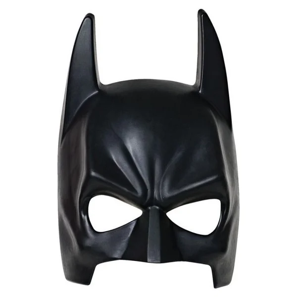 Siyah Renk Çocuk Boy Arkadan Lastikli Batman Maskesi Yarasa Adam Maskesi - Görsel 2