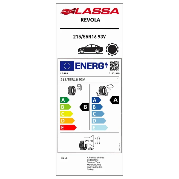 Lassa Revola 215/55 R16 93v Yaz Lastiği - 2025 - Görsel 5