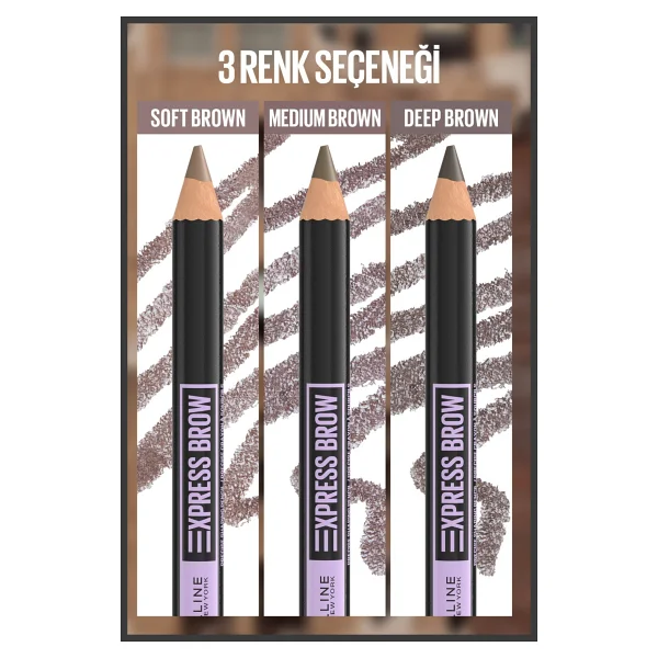 Maybelline New York Quick Shaper 05 Deep Brown Kaş Kalemi - Görsel 4