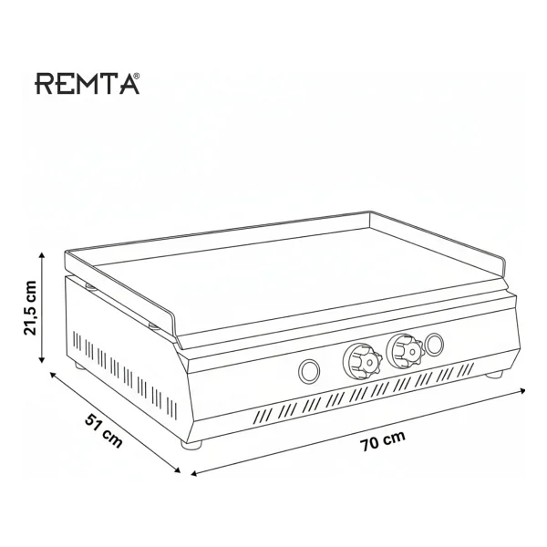 Remta 70 Cm Döküm Izgara Tüplü Ce-R70ce(D) - Görsel 2