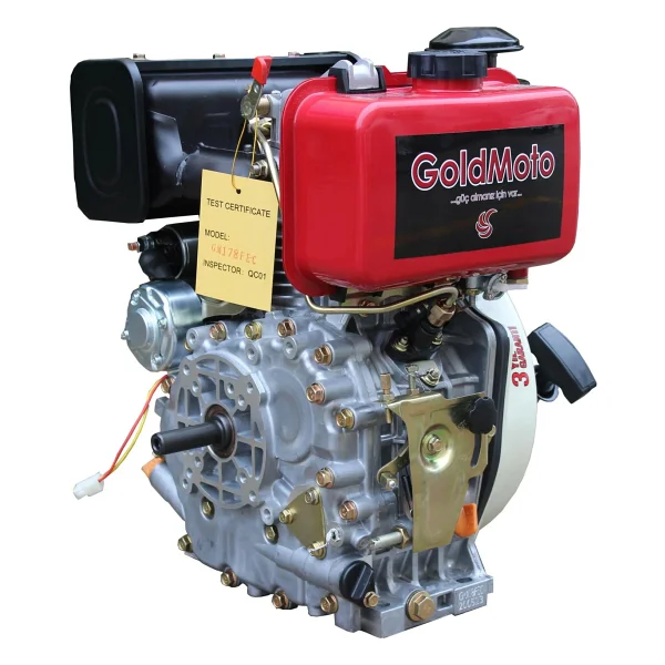 Goldmoto Gm178fe-C Dizel Motor 7 Hp Marşlı Krank Mili Kamalı - Görsel 3