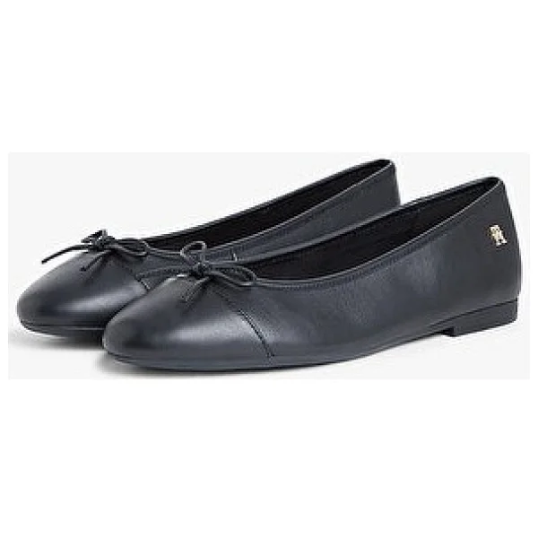Tommy Hilfiger Kadın Smooth Deri Babet - Siyah - 36 - Görsel 2