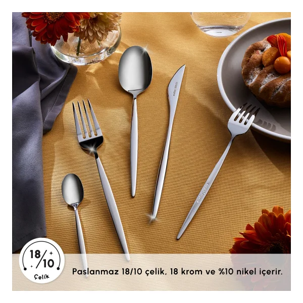 Karaca Lizbon 60 Parça 12 Kişilik Çatal Kaşık Bıçak Takımı - Görsel 8