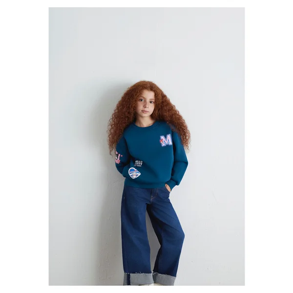 Mavi Hello Kitty Baskılı 7S10164 Çocuk Sweatshirt - Görsel 8