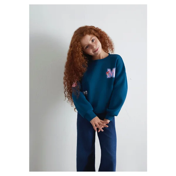 Mavi Hello Kitty Baskılı 7S10164 Çocuk Sweatshirt - Görsel 10