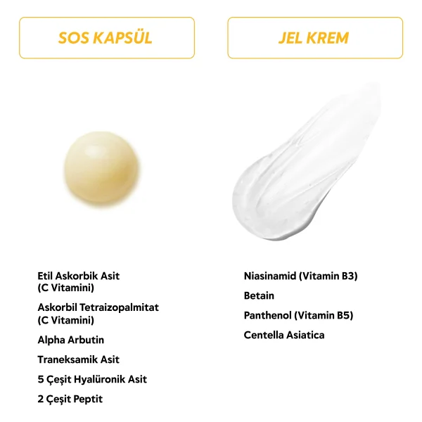 Cream Co. Sos Ton Eşitleyici Aydınlatıcı Kapsül 50 Ml Nemlendirici Krem - Görsel 4