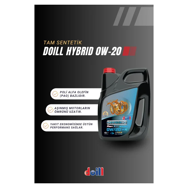 Doill Hybrid 0w-20 0w-20 Apı Sp/Rc 4 Lt Motor Yağı - 2026 - Görsel 2