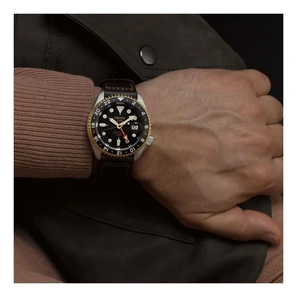 Seiko 5 Sports Skx Ssk036k Deri Kordon Erkek Kol Saati - Görsel 4