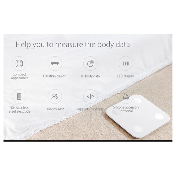 Xiaomi Mi Body Composition Scale 2 Yağ Ölçer Fonksiyonlu Akıllı Bluetooth Vücut Analiz Baskülü - Görsel 3