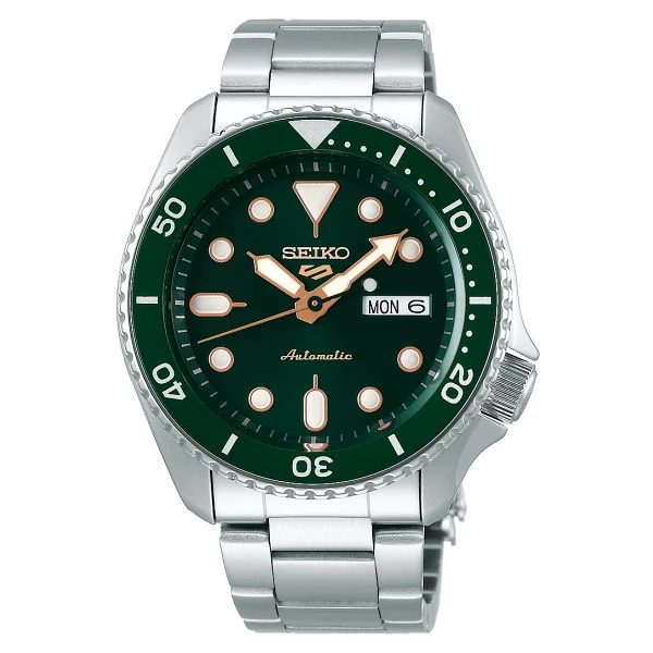 Seiko 5 Sports Skx Srpd63k Çelik Kordon Koyu Yeşil Erkek Kol Saati - Görsel 9