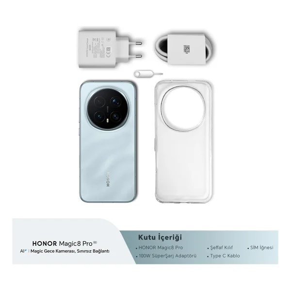 Honor Magic 8 Pro 512 GB Mavi - Görsel 2