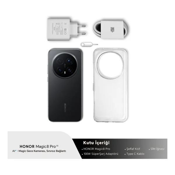 Honor Magic 8 Pro 512 GB Siyah - Görsel 2