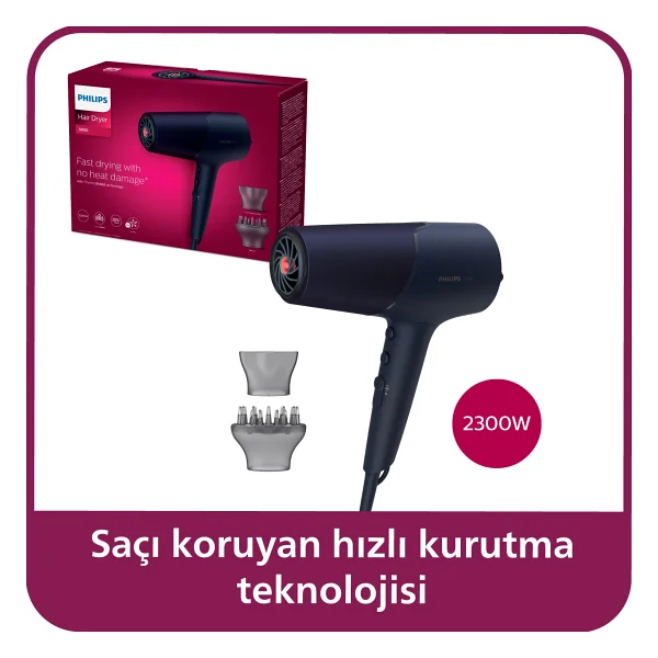 Philips 5000 Series Bhd510/00 Thermoshield 2300 W Saç Kurutma Makinesi - Görsel 2