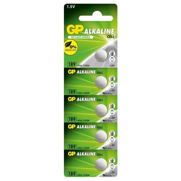 Gp 189 Lr54 5'li Alkalin Düğme Pil - Görsel 3