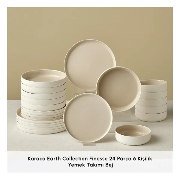 Karaca Earth Collection Finesse 24 Parça 6 Kişilik Yemek Takımı - Görsel 4