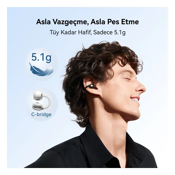 Huawei Freeclip 2 TWS Beyaz Open Ear Bluetooth Kulaklık - Görsel 10