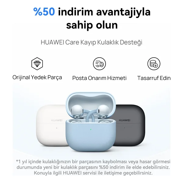Huawei Freeclip 2 TWS Beyaz Open Ear Bluetooth Kulaklık - Görsel 7
