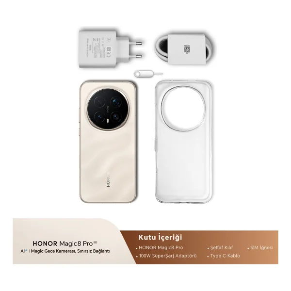 Honor Magic 8 Pro 512 GB Sarı - Görsel 2