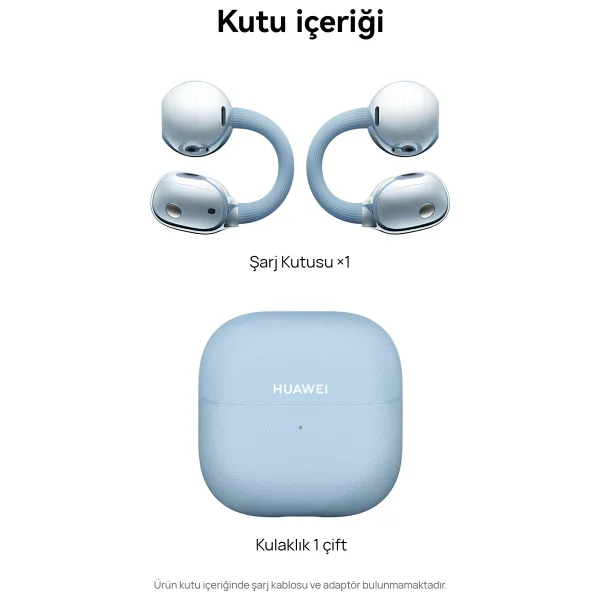 Huawei Freeclip 2 TWS Mavi Open Ear Bluetooth Kulaklık - Görsel 3