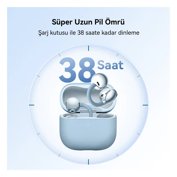 Huawei Freeclip 2 TWS Mavi Open Ear Bluetooth Kulaklık - Görsel 8