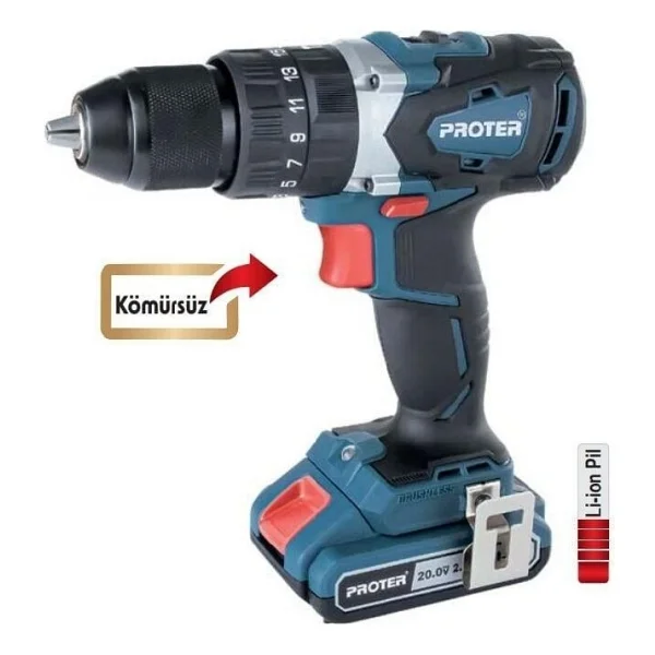 Proter Pst 720 Bl Akülü Darbeli Matkap - Görsel 2