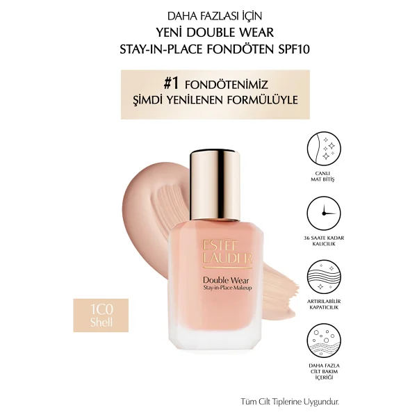 Estee Lauder Double Wear Stay İn Place Spf 10 2w1.5 Natural Suede 30 Ml Likit Fondöten - Görsel 10