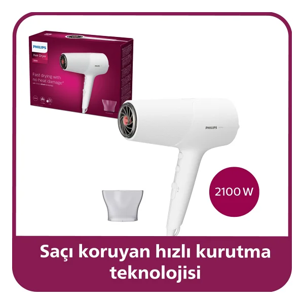 Philips Bhd500/00 Thermoshield 2100 W Saç Kurutma Makinesi - Görsel 9