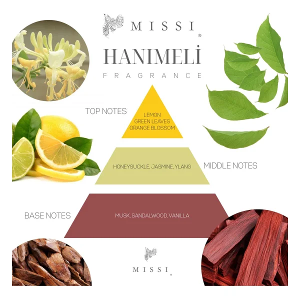 Missi Kapaklı Hanımeli Kokulu Vegan Mum(140 Gr) - Ekru - Görsel 2
