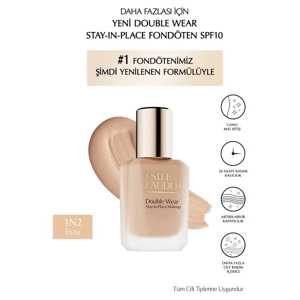 Estee Lauder Double Wear Stay İn Place Spf 10 3c2 Pebble 30 Ml Likit Fondöten - Görsel 10