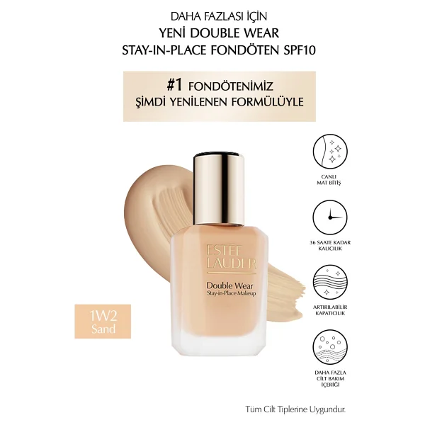Estee Lauder Double Wear Stay İn Place Spf 10 1w2 Sand 30 Ml Likit Fondöten - Görsel 2