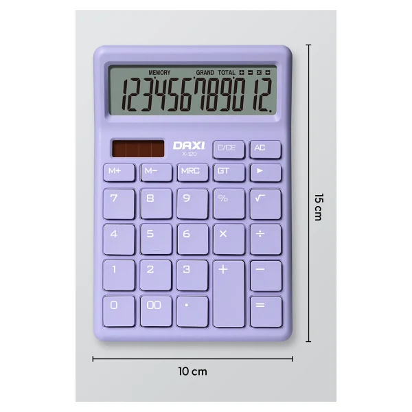 Daxi X-120 Lila 12 Haneli Hesap Makinesi - Görsel 4