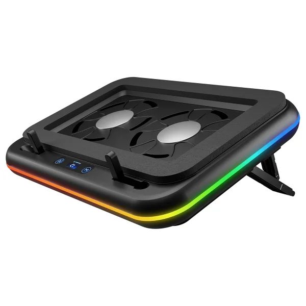 Rampage S55 Angel RGB 2 Fanlı 17" Laptop Soğutucu - Görsel 3