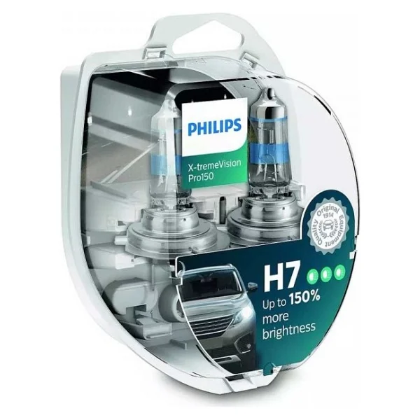 Philips X-Treme Vision H7 Otomobil Far Ampulü (12972xvps2) +%150 Fazla Işık (2'li Set) - Görsel 2