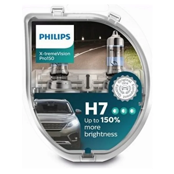 Philips X-Treme Vision H7 Otomobil Far Ampulü (12972xvps2) +%150 Fazla Işık (2'li Set) - Görsel 3