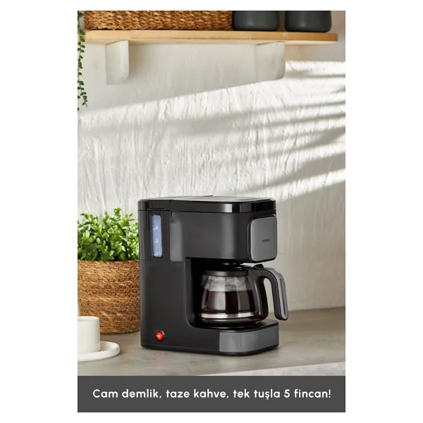Karaca Just Coffee Aroma 2in1 Space Gray Çay Ve Filtre Kahve Makinesi - Görsel 4