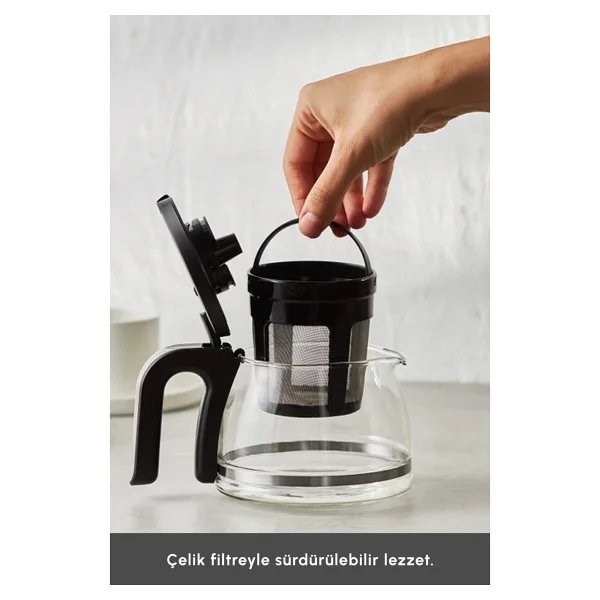 Karaca Just Coffee Aroma 2in1 Space Gray Çay Ve Filtre Kahve Makinesi - Görsel 6