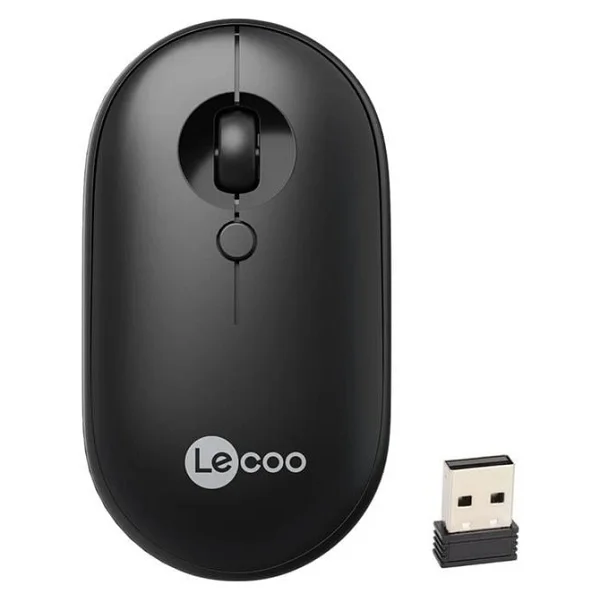 Lenovo Lecoo Ws212 Siyah Optik Kablosuz Mouse - Görsel 2
